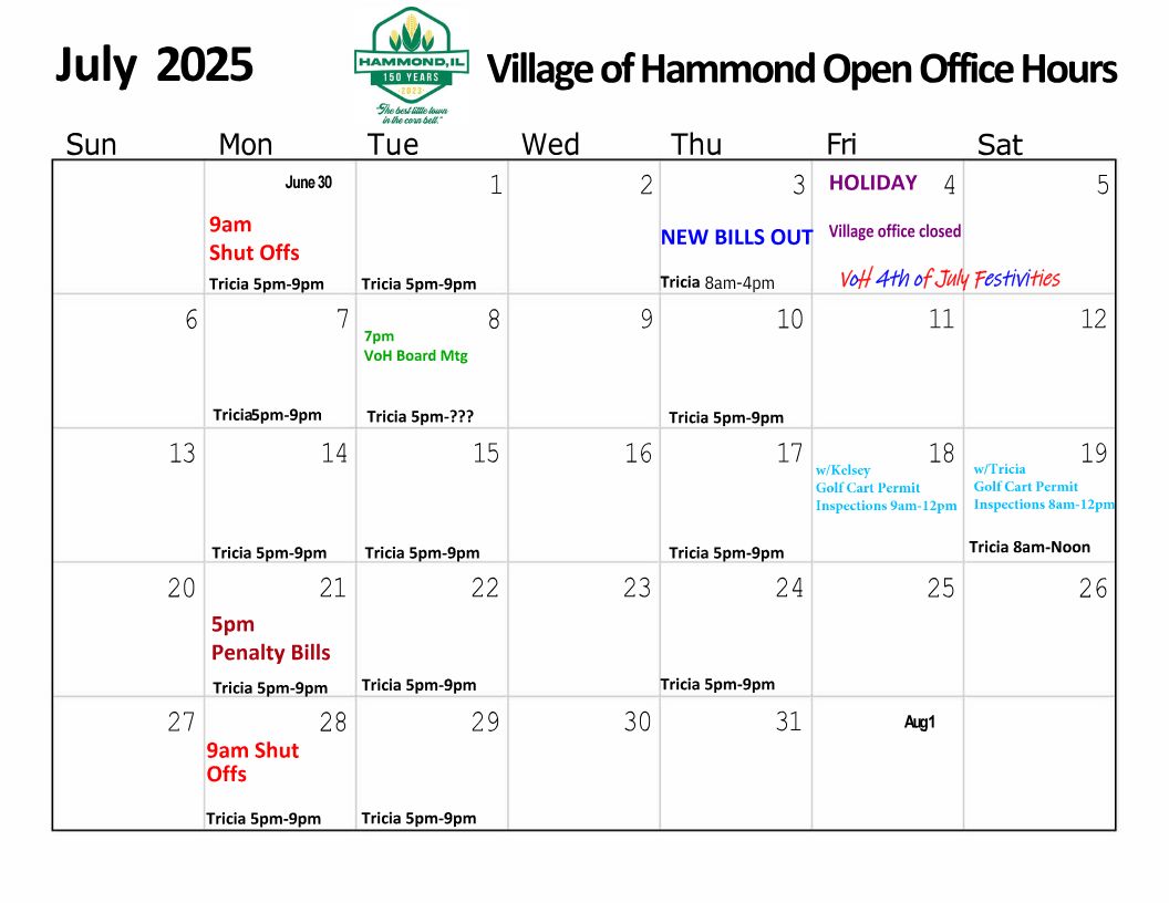 VoH July 2025 Open Office Hours